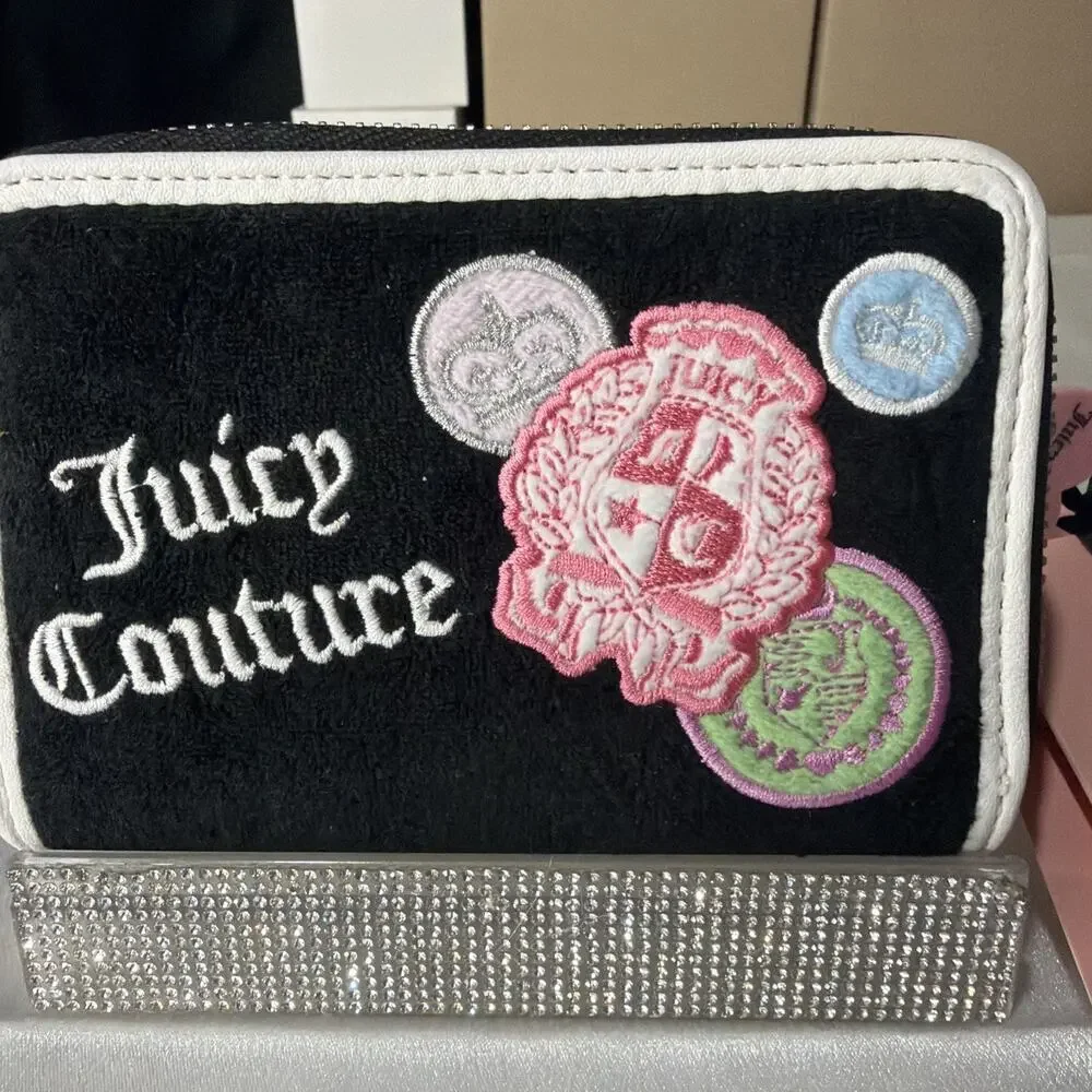 Juicy Couture Black/ White compact wallet